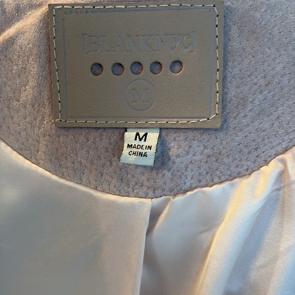 BlankNYC peony fringe 100% leather suede jacket shirt coat button down 2 pockets - Picture 15 of 16